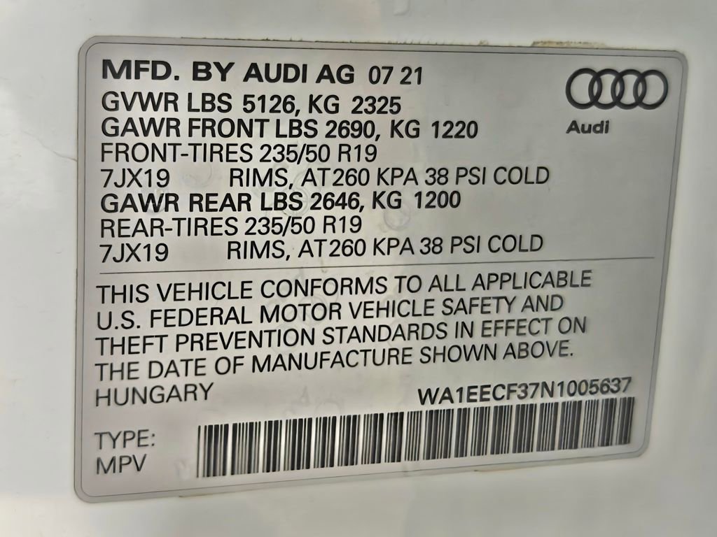 Used 2022 Audi Q3 2.0T Premium Plus w/ Premium Plus Package image 64