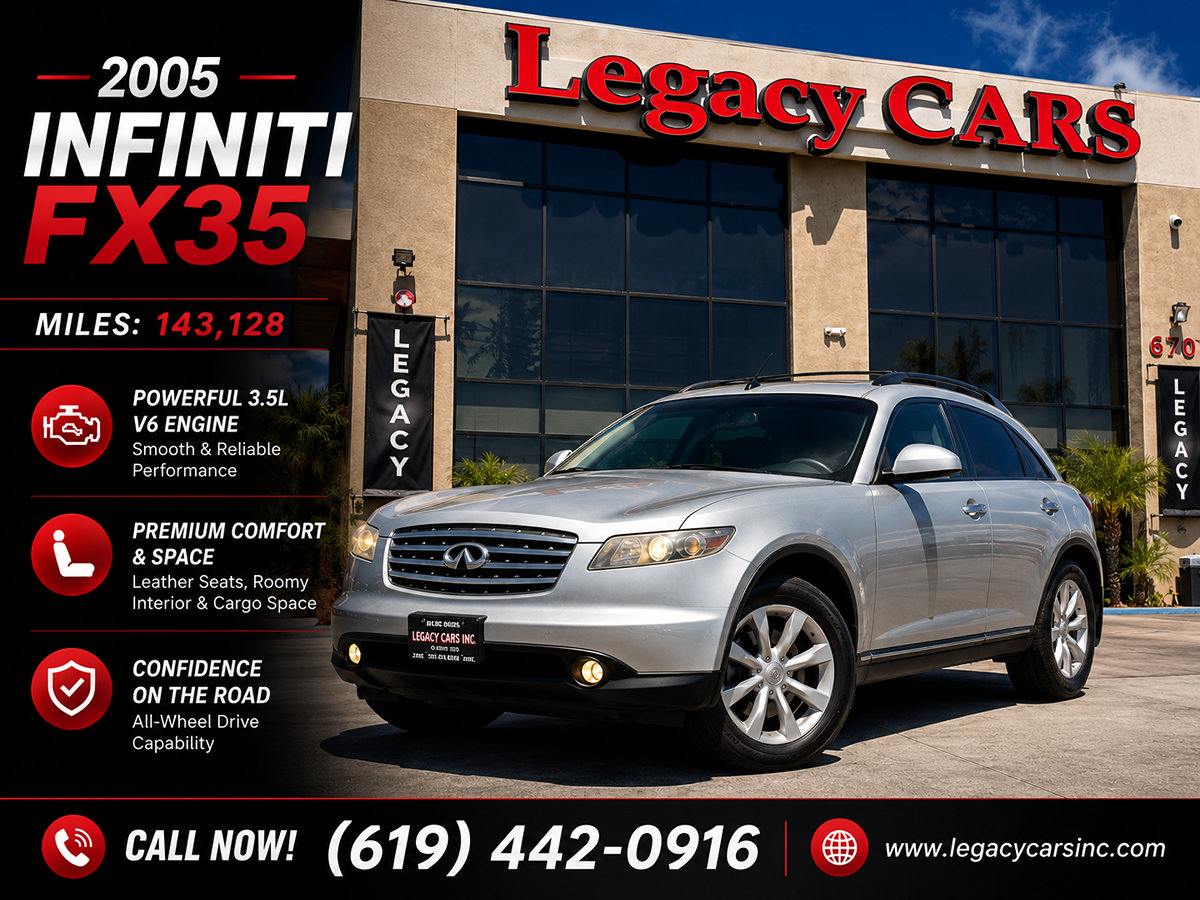 Used 2005 INFINITI FX35 2WD w/ (U01) Technology Pkg image 2
