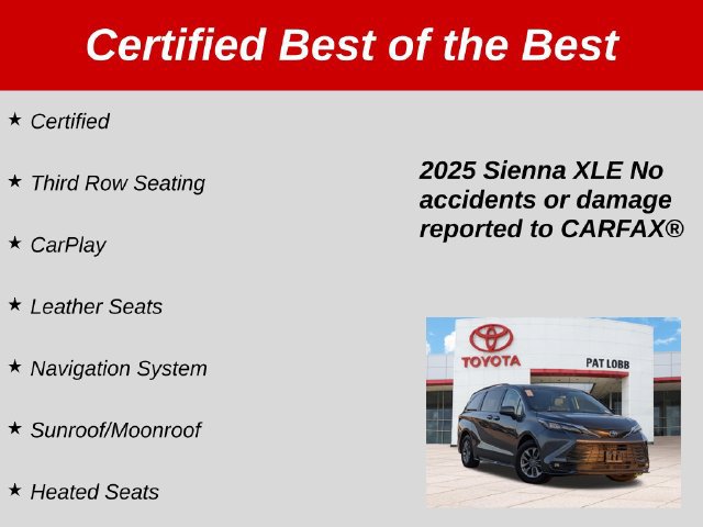 Certified 2025 Toyota Sienna XLE FWD image 39