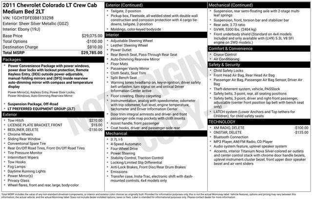 Used 2011 Chevrolet Colorado LT AWD/4WD image 31