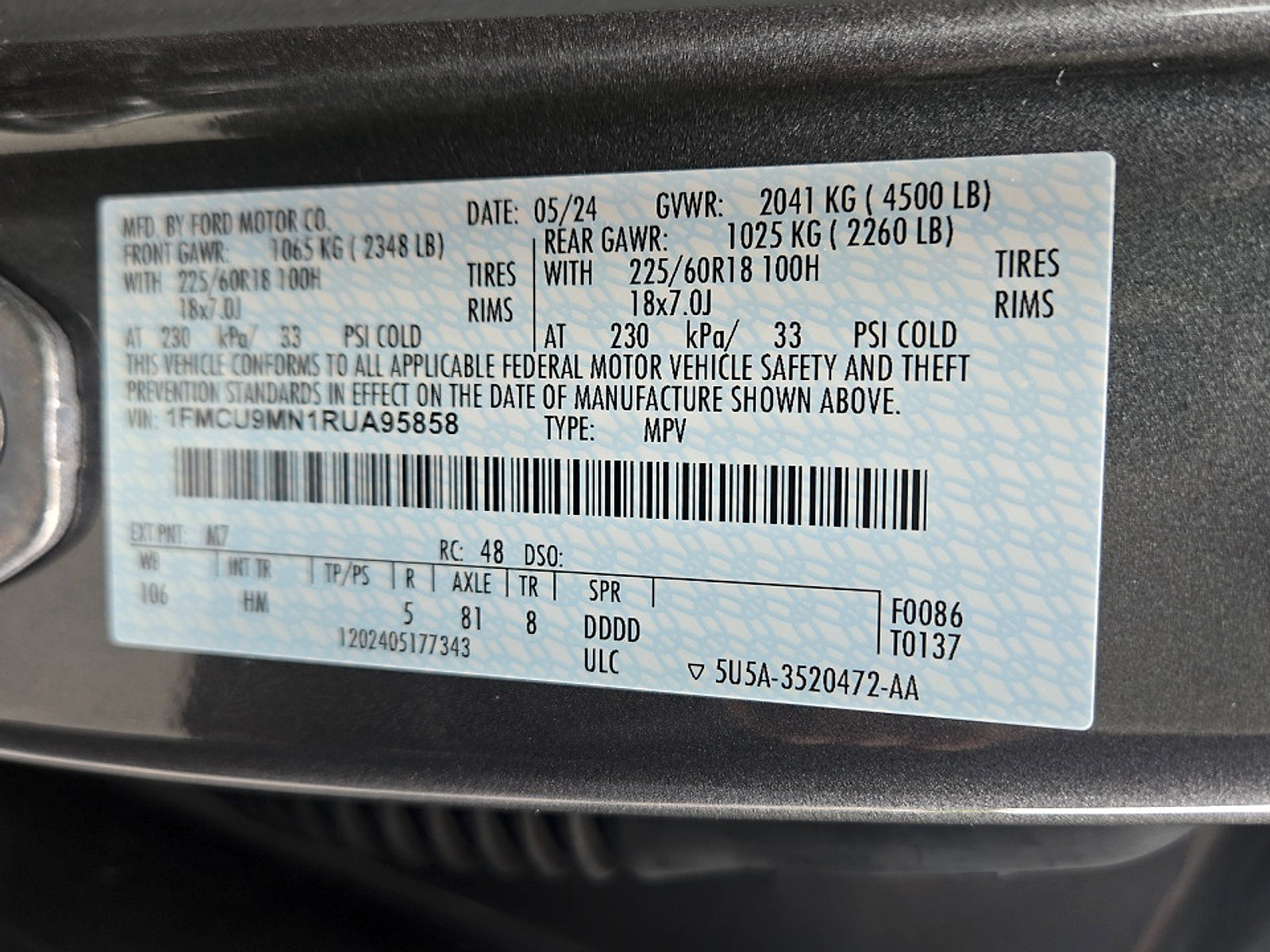 Used 2024 Ford Escape ST-Line w/ Tech Pack #1 AWD/4WD image 25