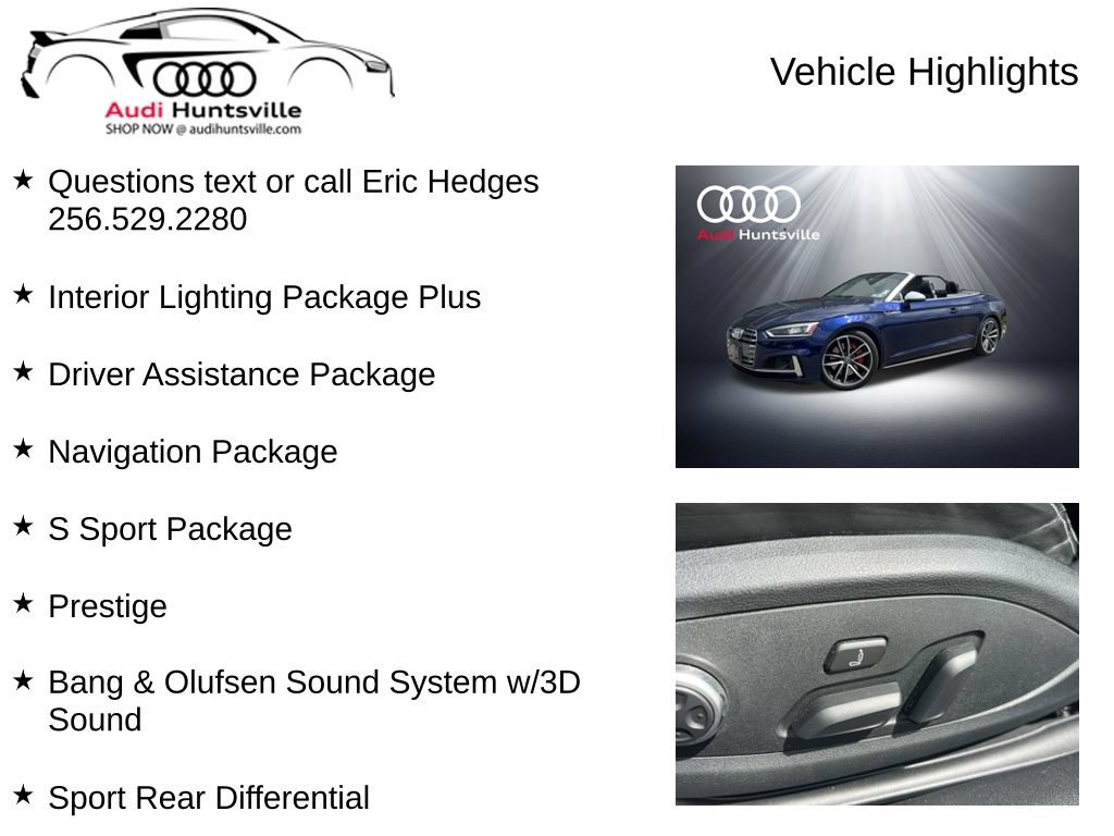 Used 2018 Audi S5 Prestige w/ S Sport Package AWD/4WD image 6