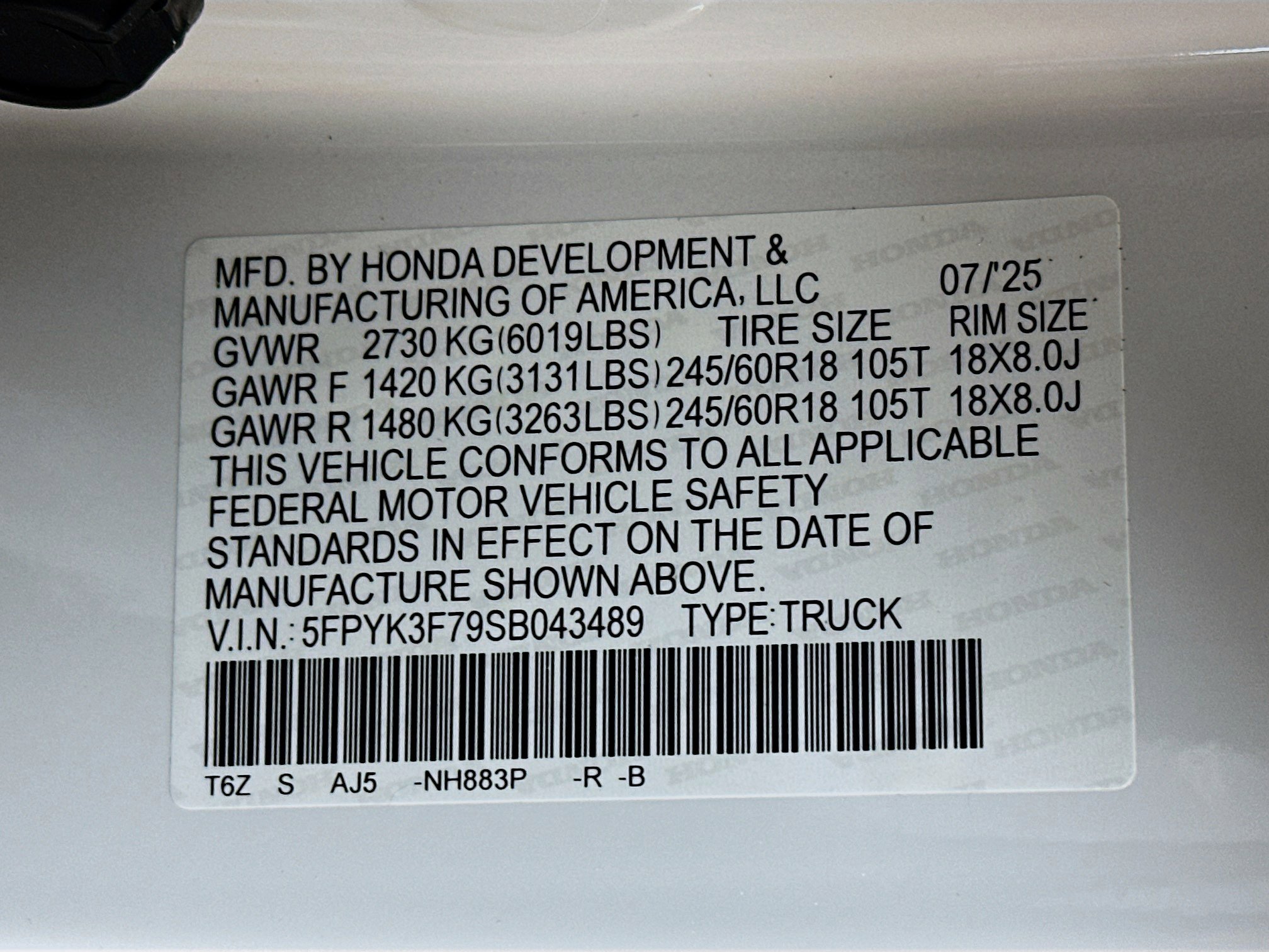 New 2025 Honda Ridgeline TrailSport+ image 31