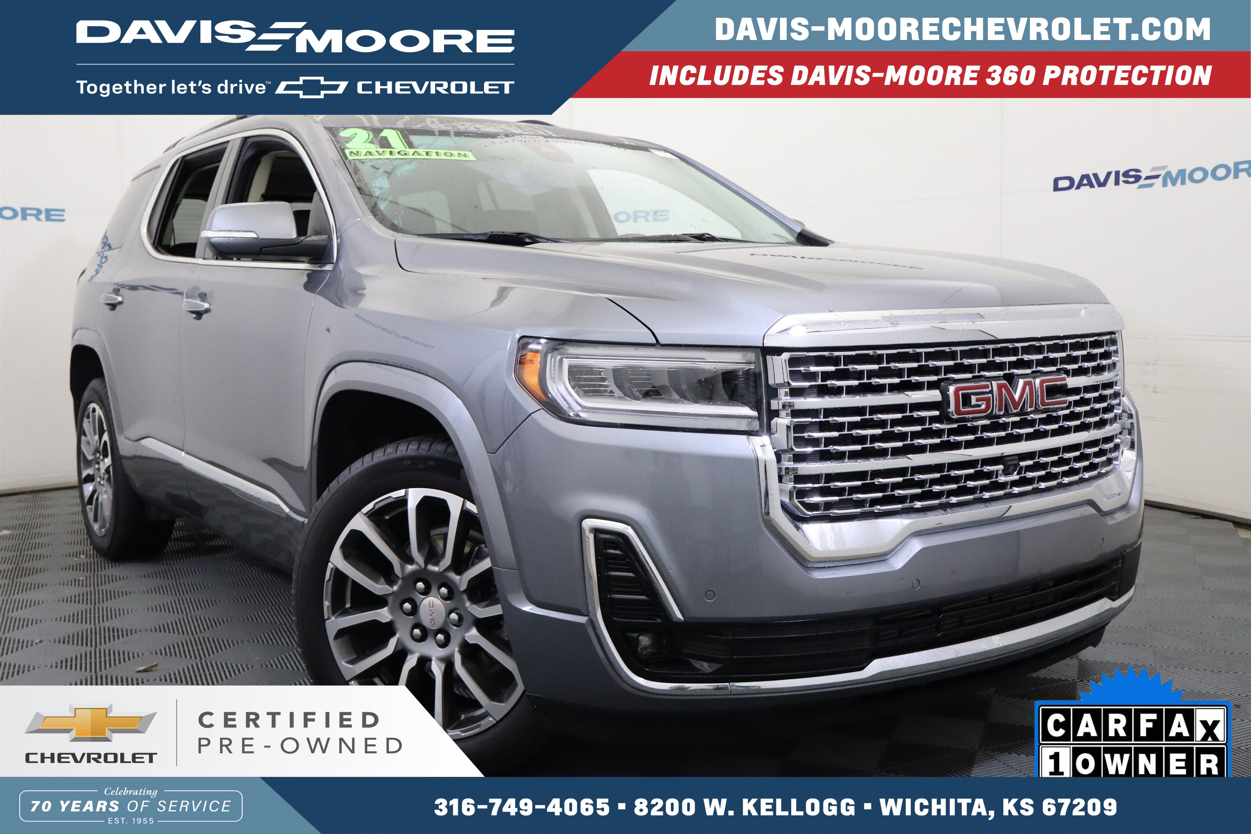 Certified 2021 GMC Acadia Denali w/ Denali Technology Package