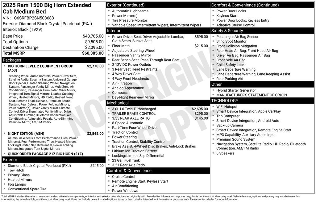 Used 2025 RAM 1500 Big Horn AWD/4WD image 4