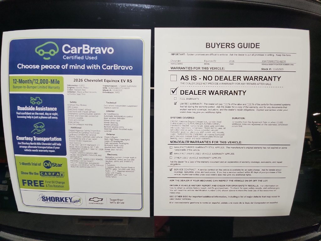 Certified 2026 Chevrolet Equinox EV RS AWD/4WD image 33