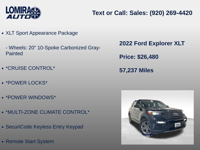 Used 2022 Ford Explorer XLT w/ XLT Sport Appearance Package AWD/4WD image 14