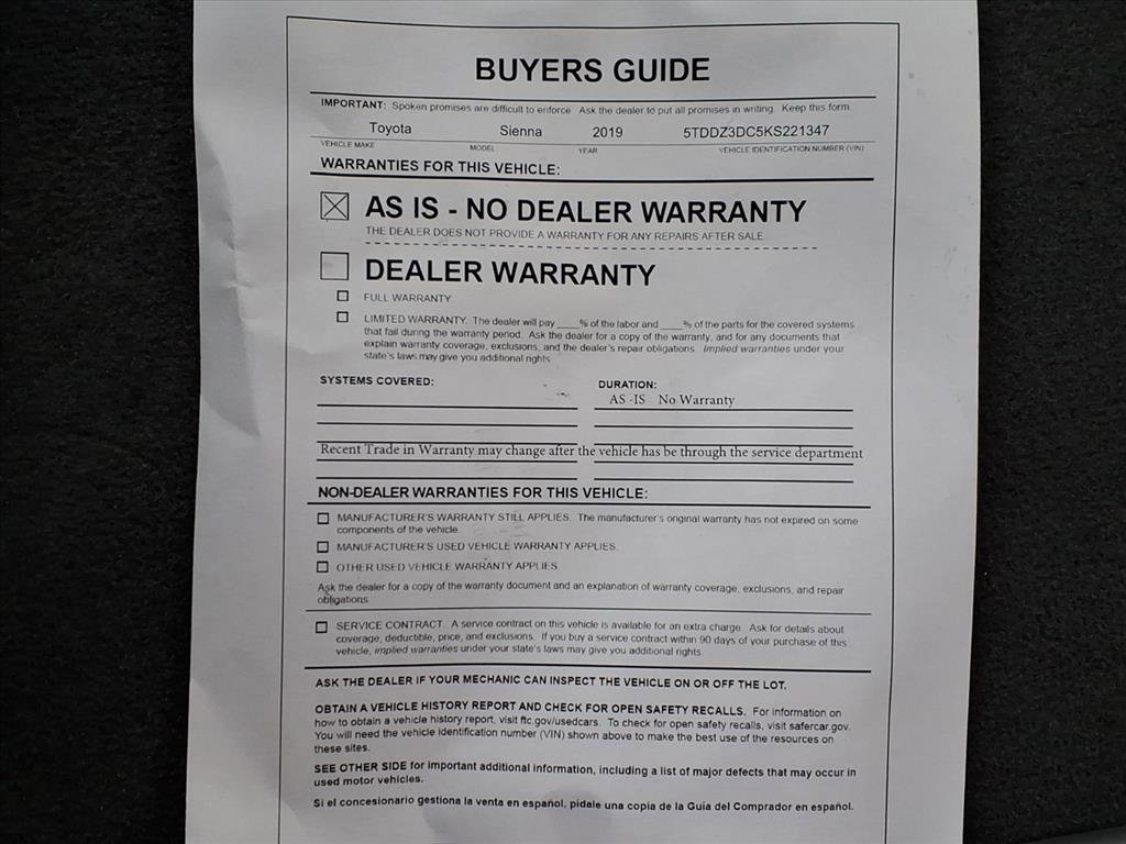 Used 2019 Toyota Sienna AWD image 30