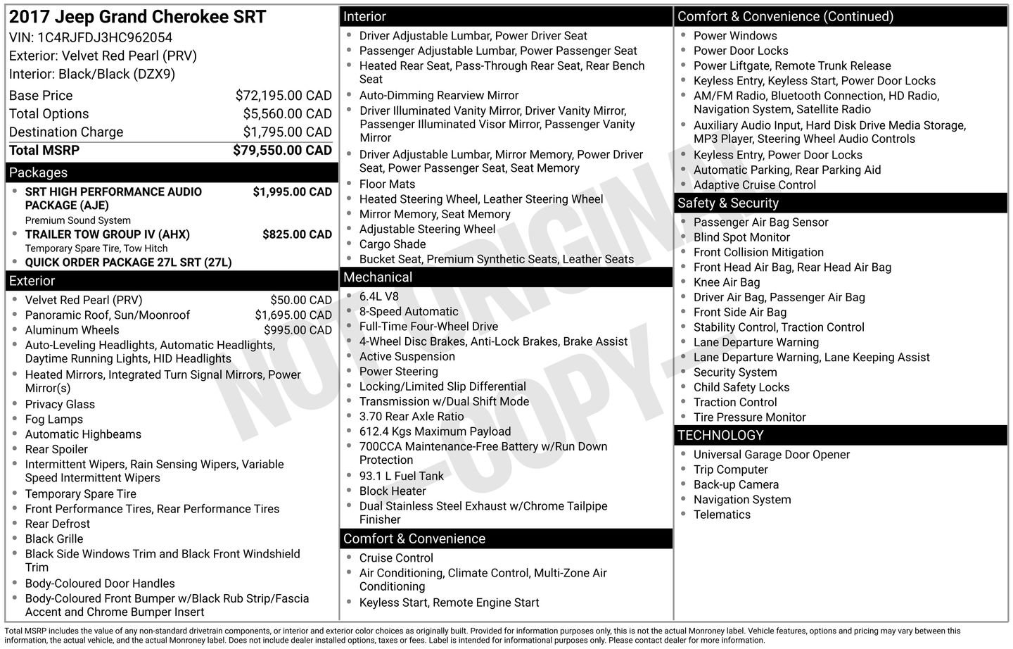 Used 2017 Jeep Grand Cherokee SRT image 13