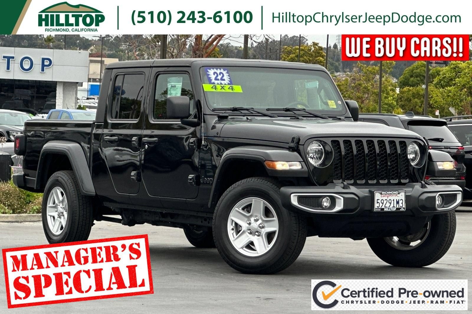 Certified 2022 Jeep Gladiator Sport