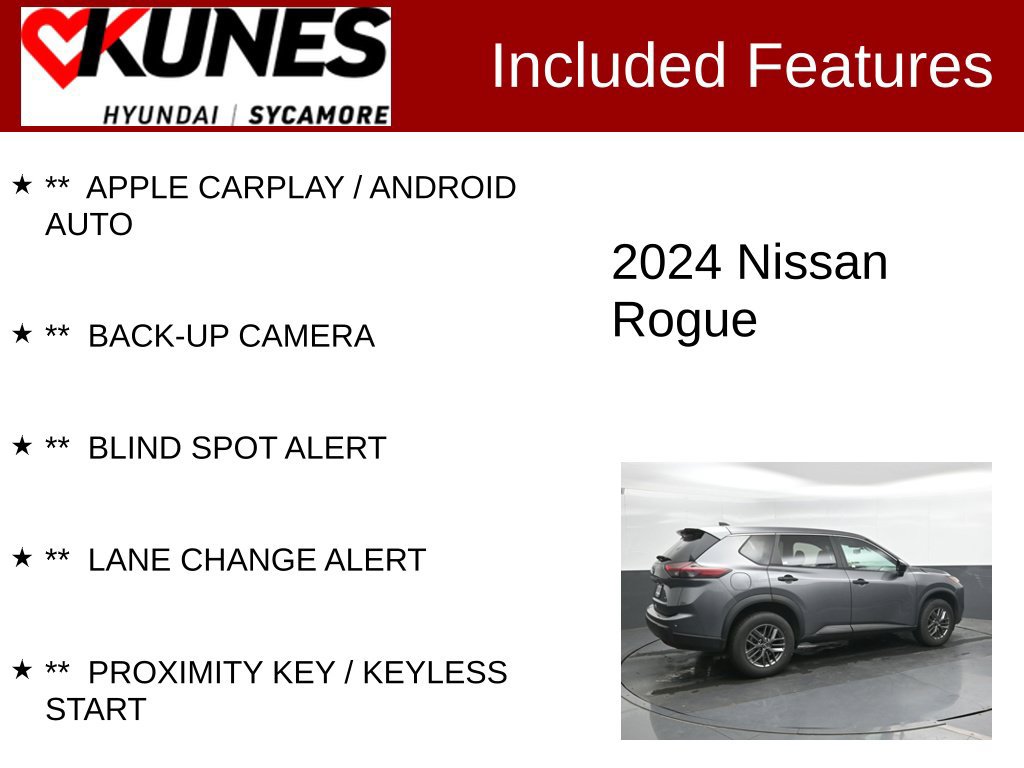 Used 2024 Nissan Rogue S AWD/4WD image 2