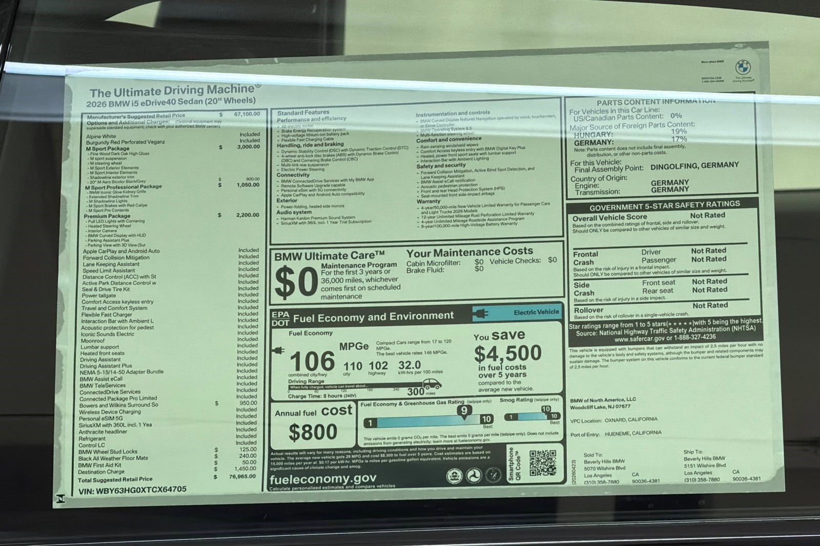 New 2026 BMW i5 M60 w/ M Sport Package RWD image 29