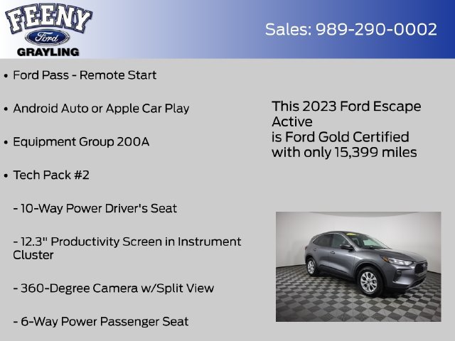 Certified 2023 Ford Escape Active w/ Tech Pack #2 AWD/4WD image 9