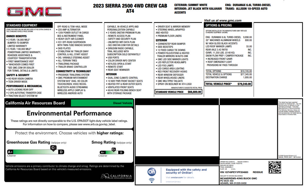 Used 2023 GMC Sierra 2500 AT4 AWD/4WD image 35