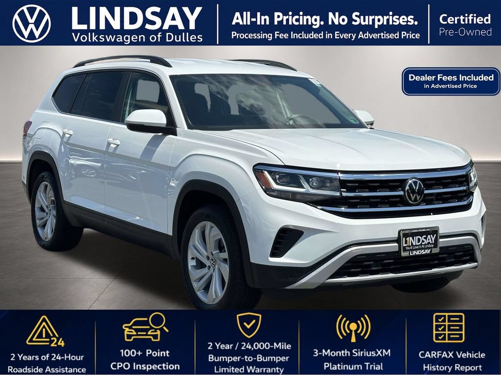 Certified 2023 Volkswagen Atlas SE AWD/4WD image 1