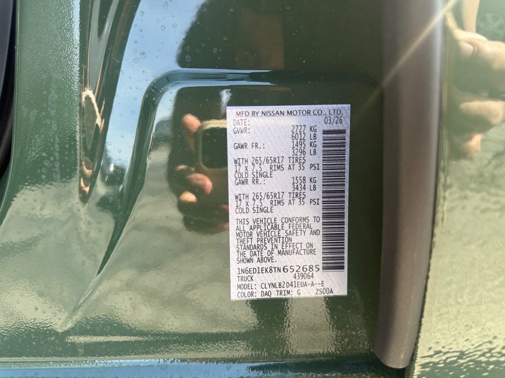 New 2026 Nissan Frontier SV AWD/4WD image 24