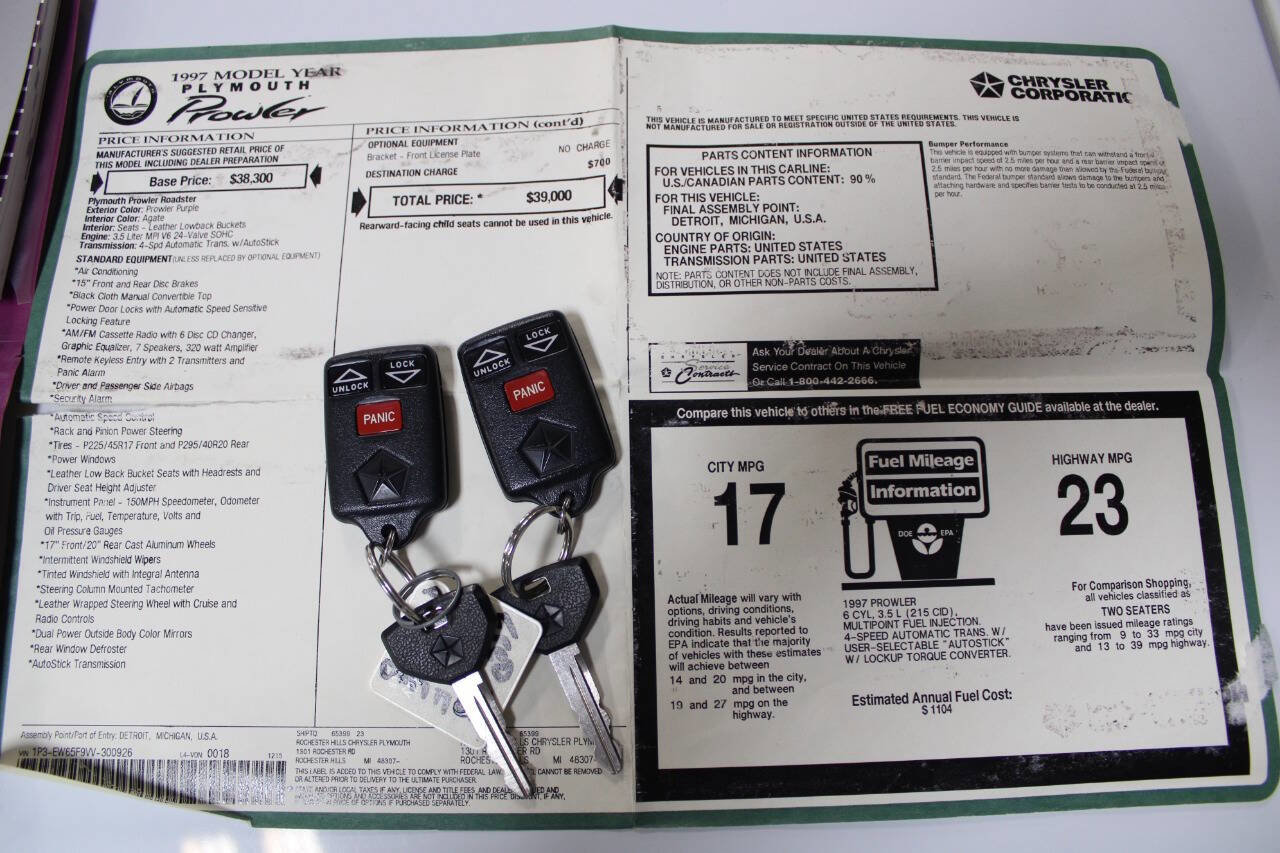 Used 1997 Plymouth Prowler image 36