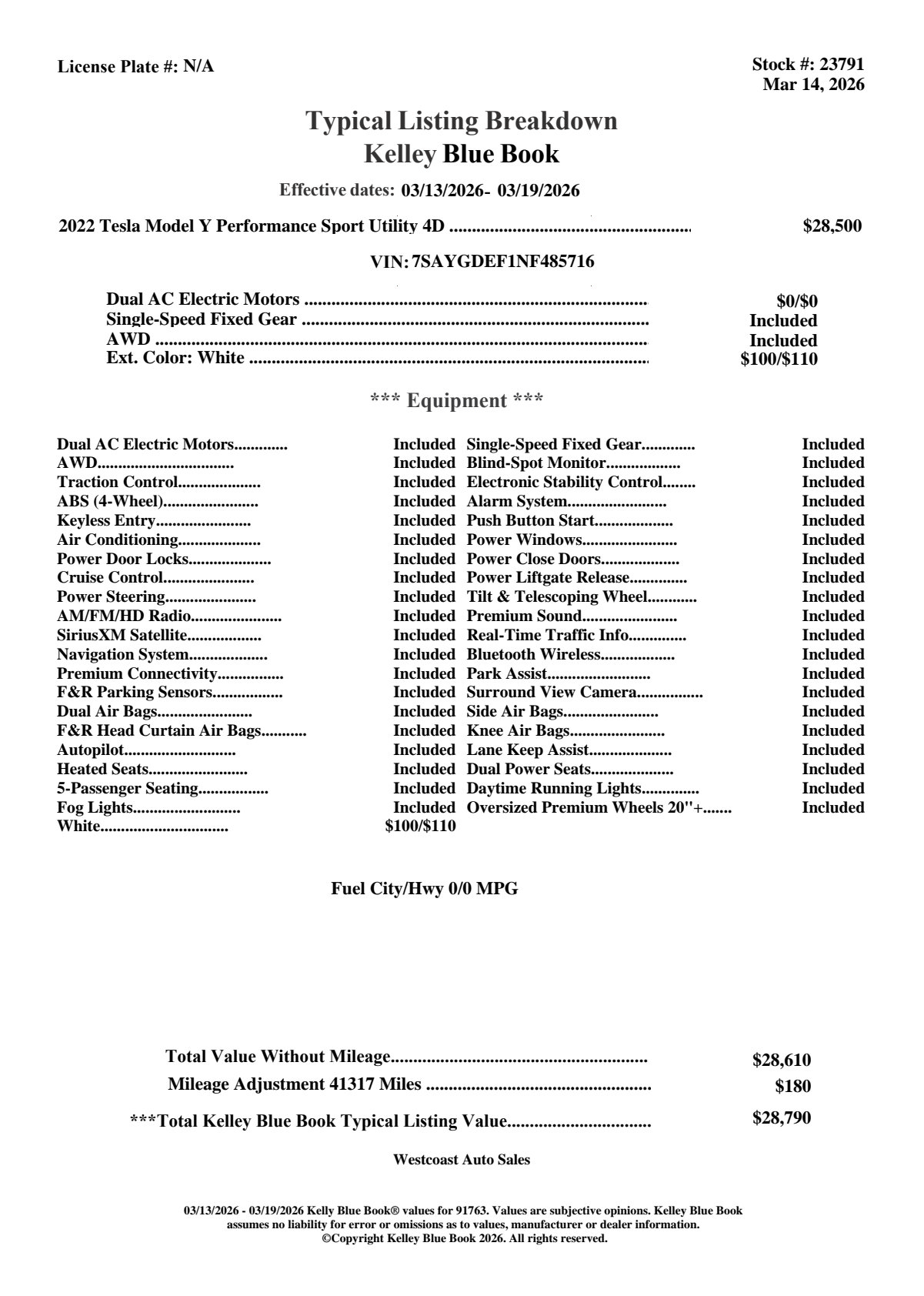 Used 2022 Tesla Model Y Performance image 4