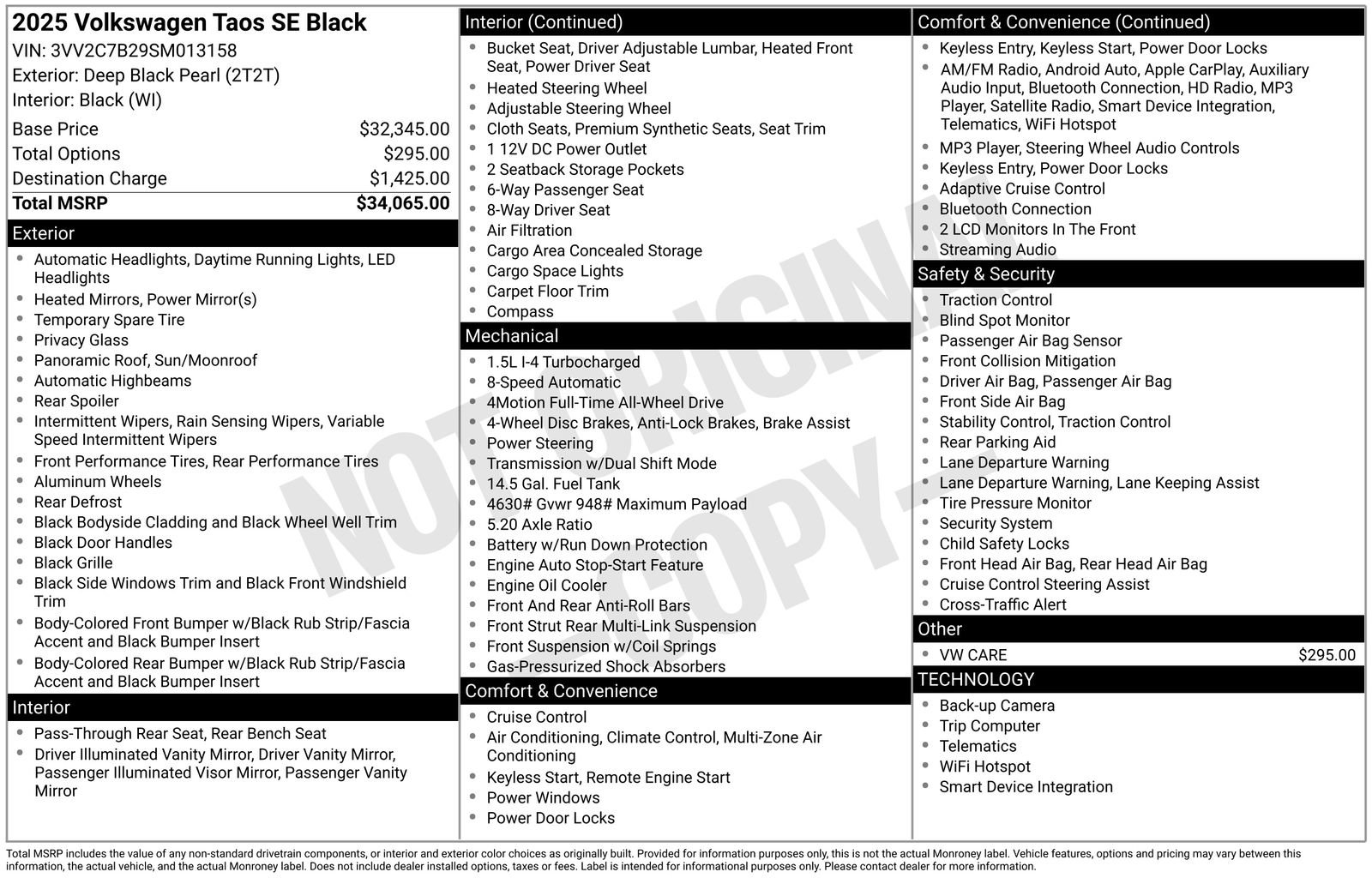 Used 2025 Volkswagen Taos SE image 31