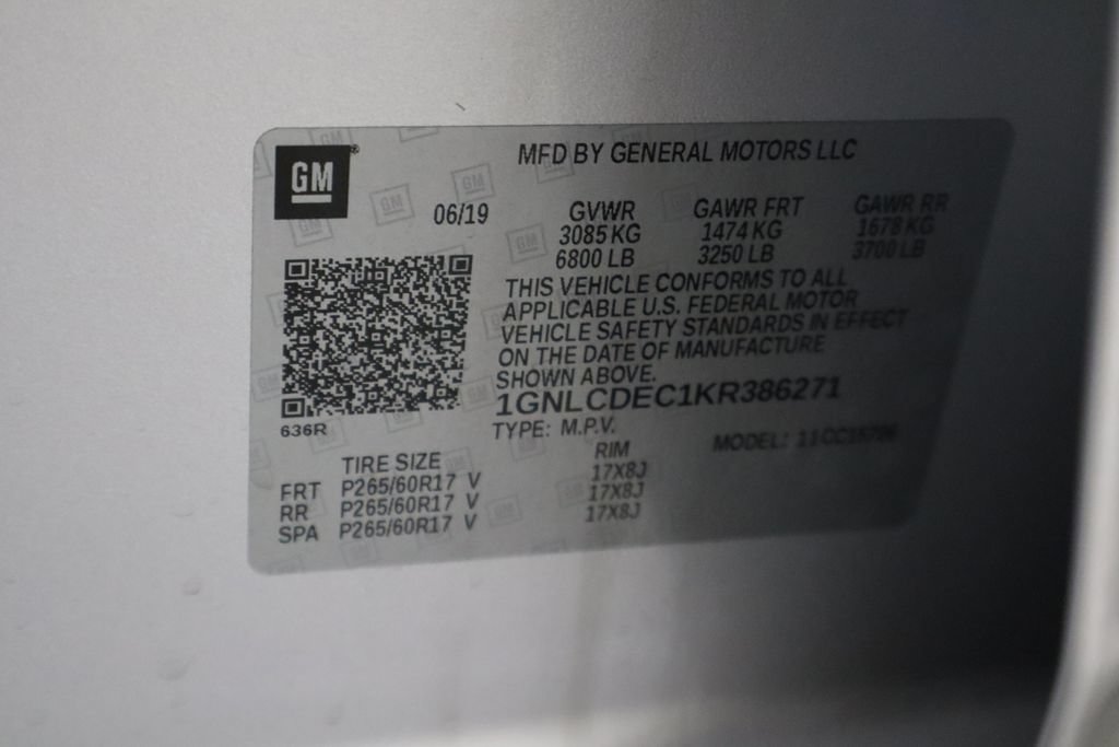 Used 2019 Chevrolet Tahoe 2WD w/ Enhanced Driver Alert Package image 36