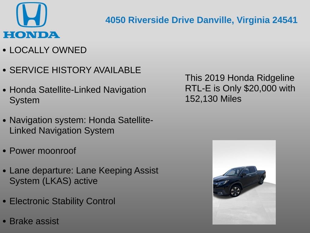 Used 2019 Honda Ridgeline RTL-E image 7