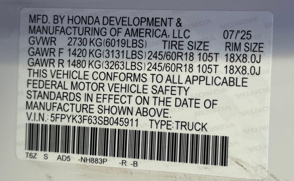 Used 2025 Honda Ridgeline TrailSport image 24