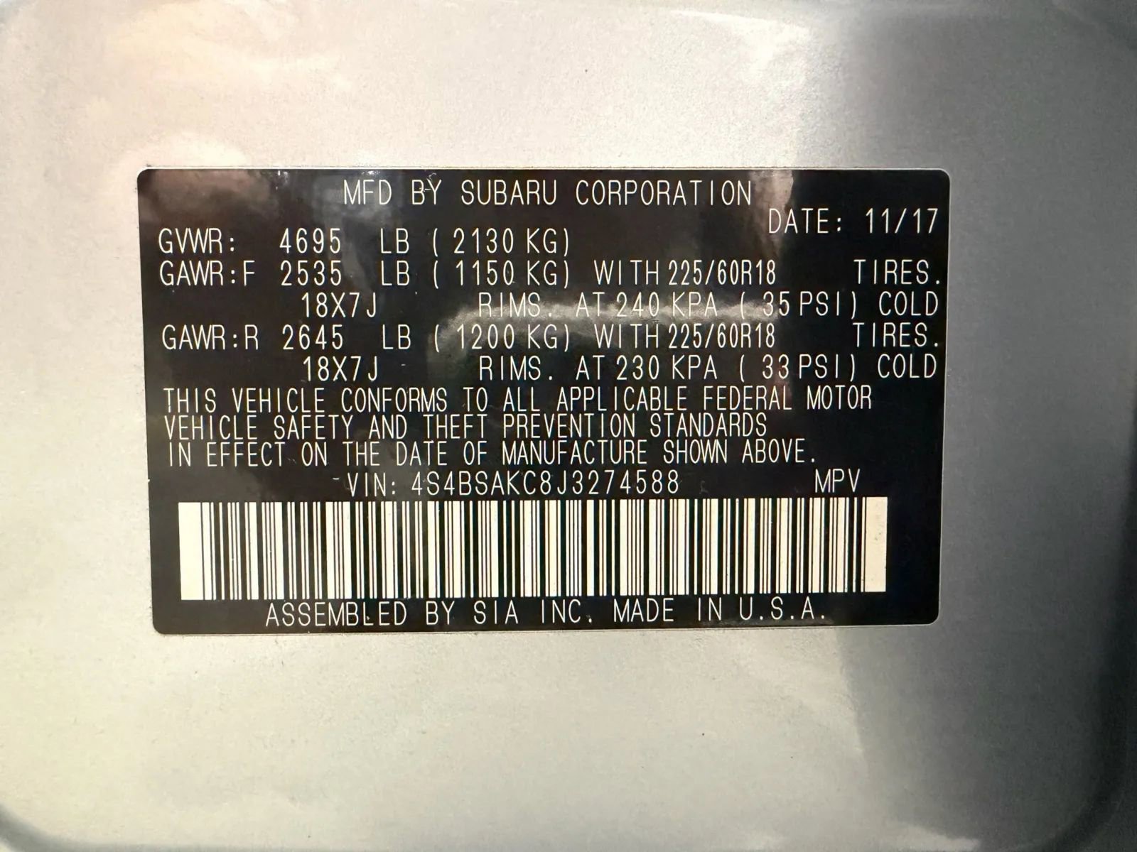 Used 2018 Subaru Outback 2.5i Limited AWD/4WD image 20