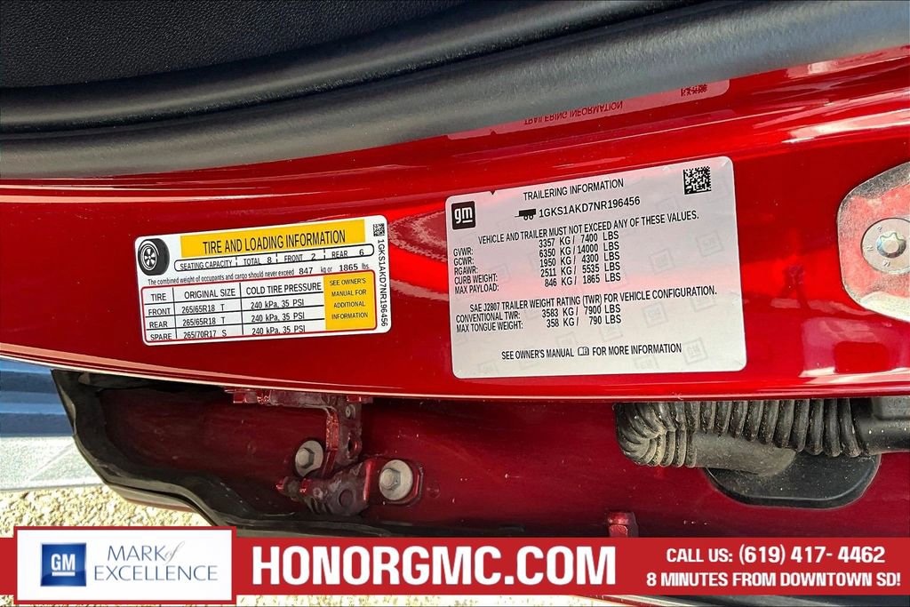 Used 2022 GMC Yukon SLE w/ Gmc Pro Safety Plus Package image 18