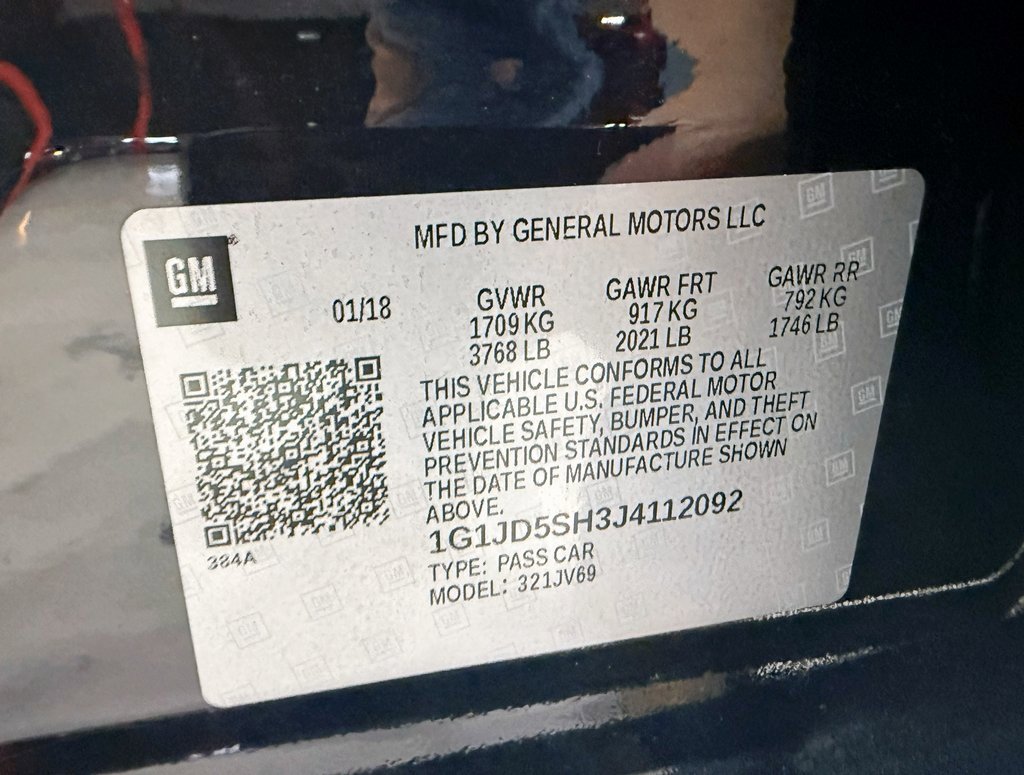 Used 2018 Chevrolet Sonic LT image 34