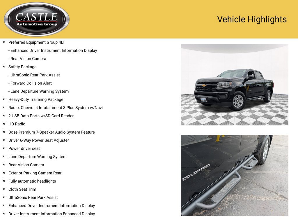 Used 2021 Chevrolet Colorado LT w/ Safety Package AWD/4WD image 4