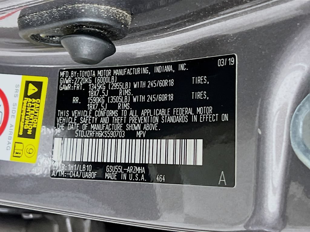 Used 2019 Toyota Highlander XLE w/ Protection Package #3 AWD/4WD image 33