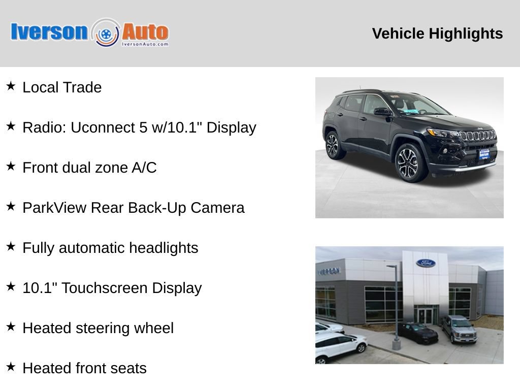 Used 2023 Jeep Compass Limited AWD/4WD image 2
