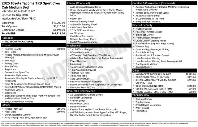 Used 2025 Toyota Tacoma TRD Sport image 7