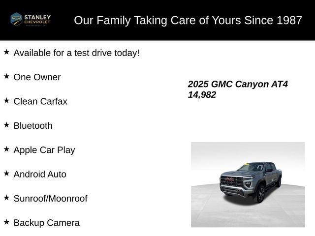 Used 2025 GMC Canyon AT4 w/ Technology Plus Package AWD/4WD image 9