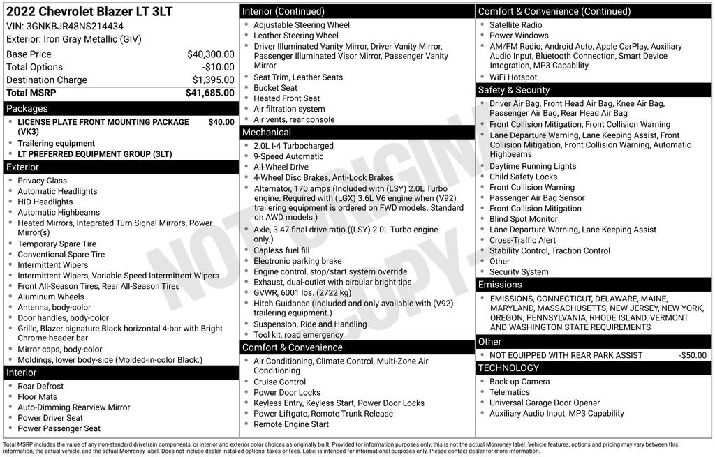 Used 2022 Chevrolet Blazer LT image 29