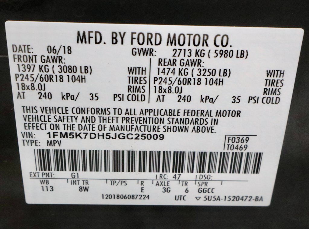 Used 2018 Ford Explorer XLT w/ Equipment Group 201A image 34