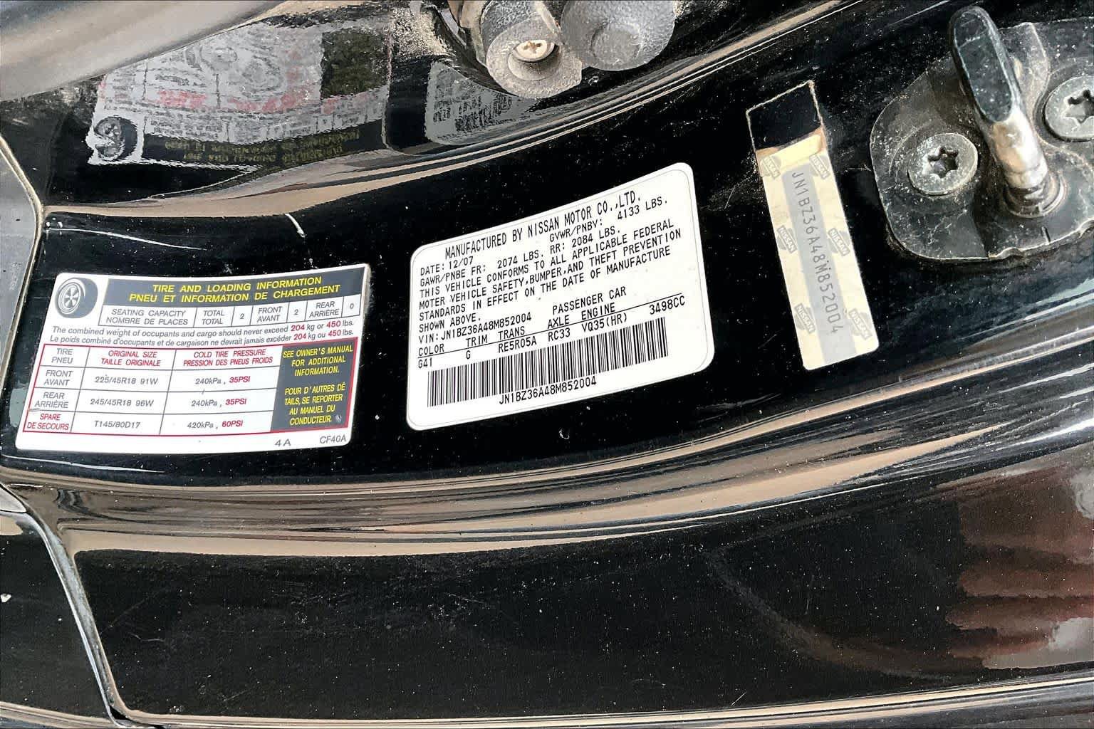 Used 2008 Nissan 350Z Touring RWD image 12