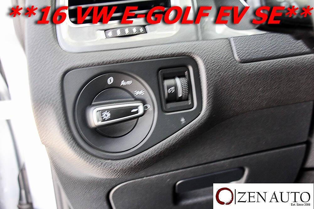 Used 2016 Volkswagen e-Golf SE FWD image 20