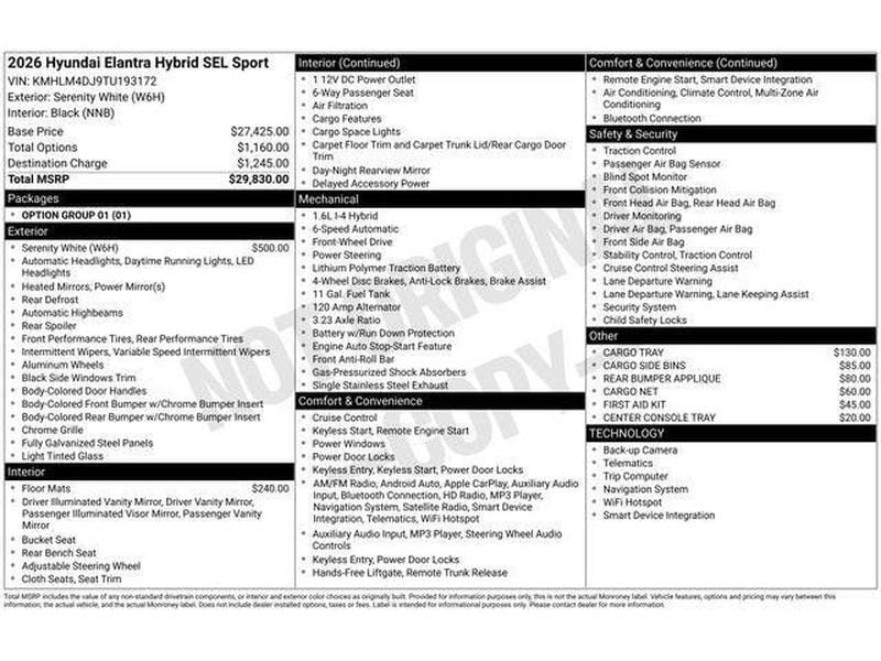 New 2026 Hyundai Elantra SEL FWD image 33