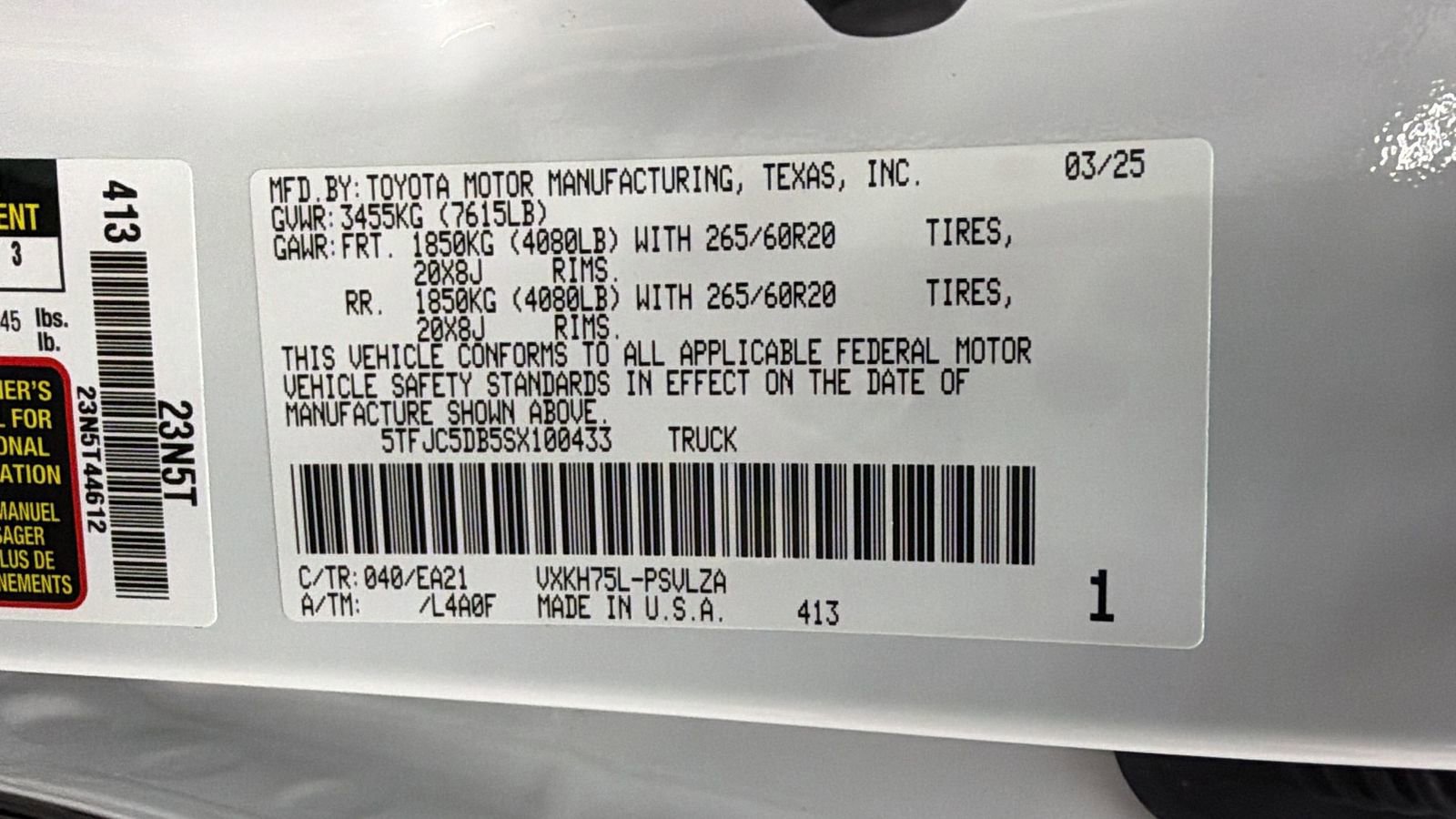 Used 2025 Toyota Tundra Limited image 40