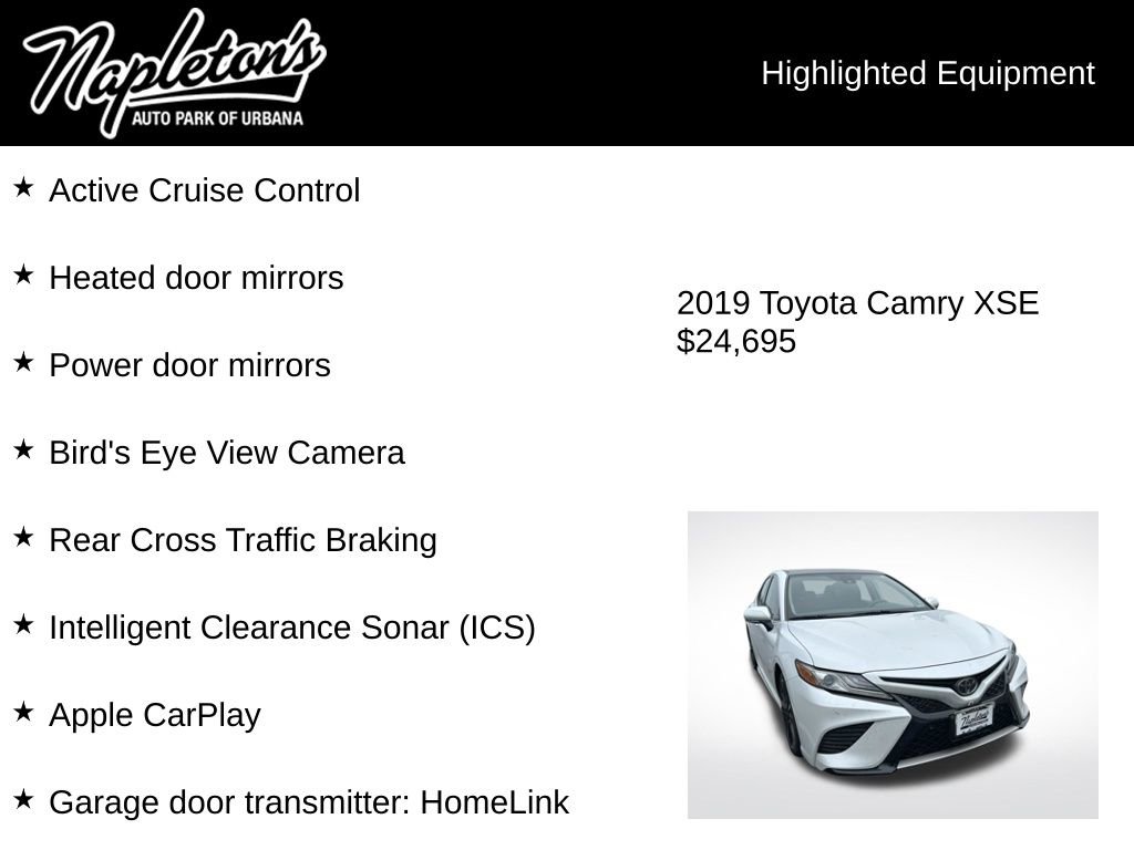 Used 2019 Toyota Camry XSE w/ Driver Assist Package image 8