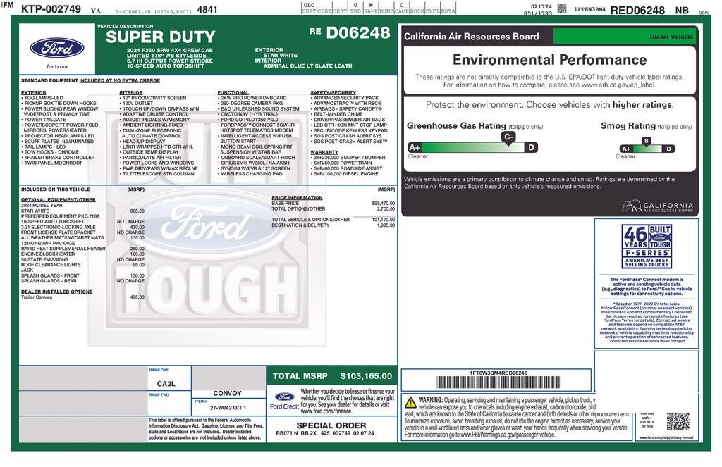 Used 2024 Ford F350 Limited AWD/4WD image 8
