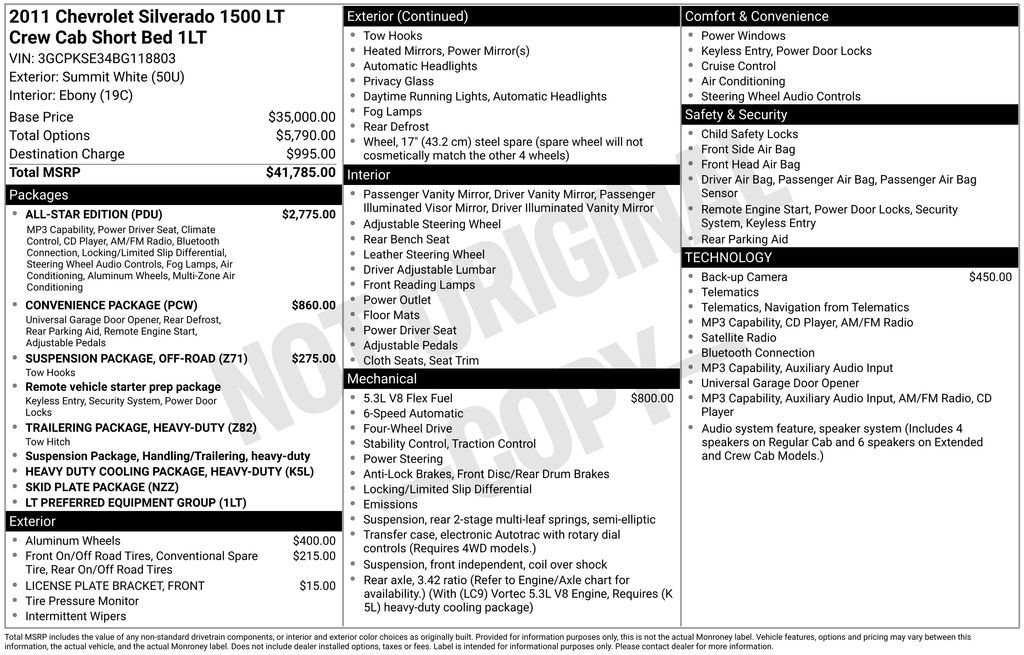 Used 2011 Chevrolet Silverado 1500 LT w/ All-Star Edition AWD/4WD image 2