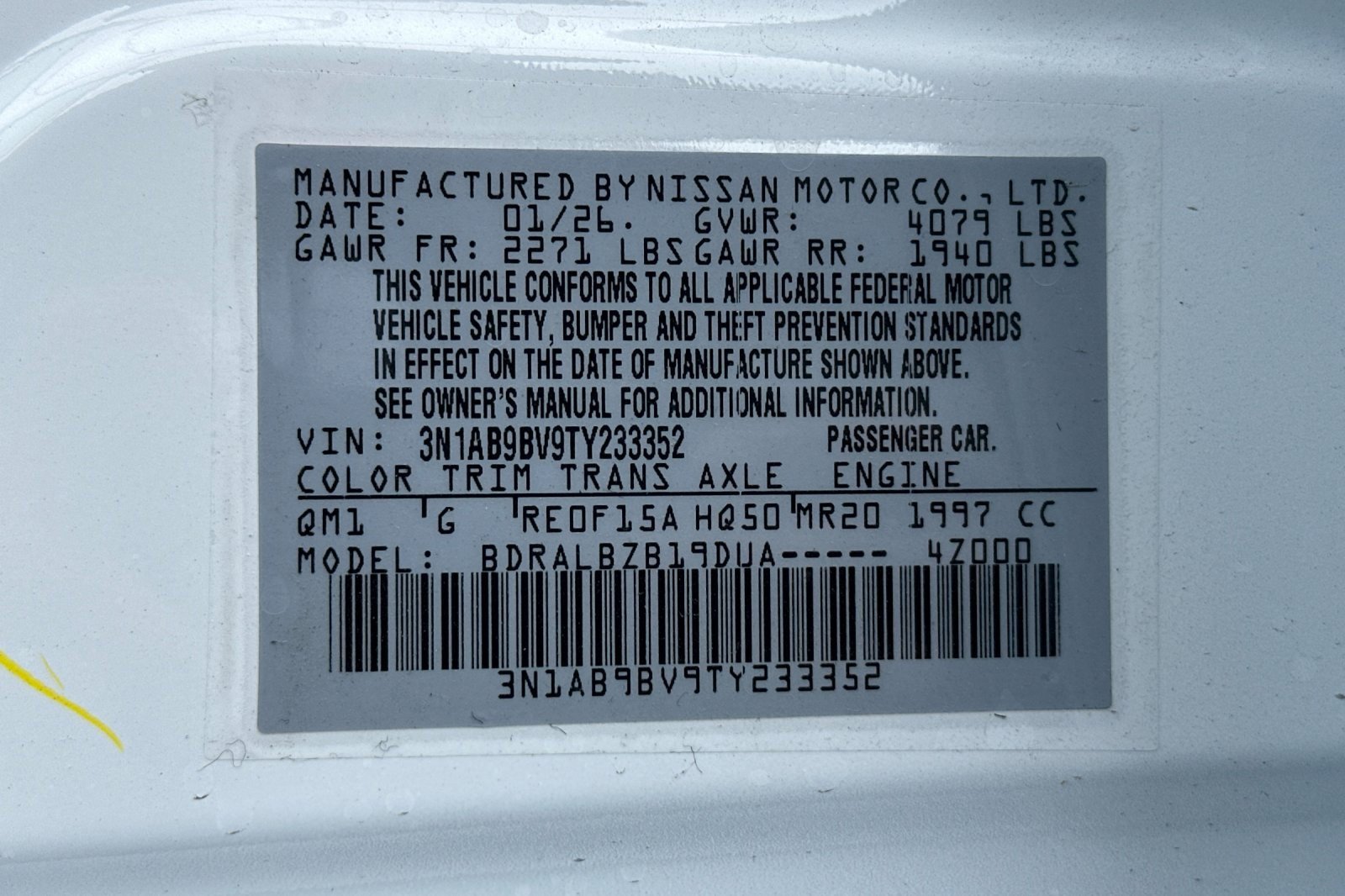 New 2026 Nissan Sentra S w/ Floor Mat Package image 22