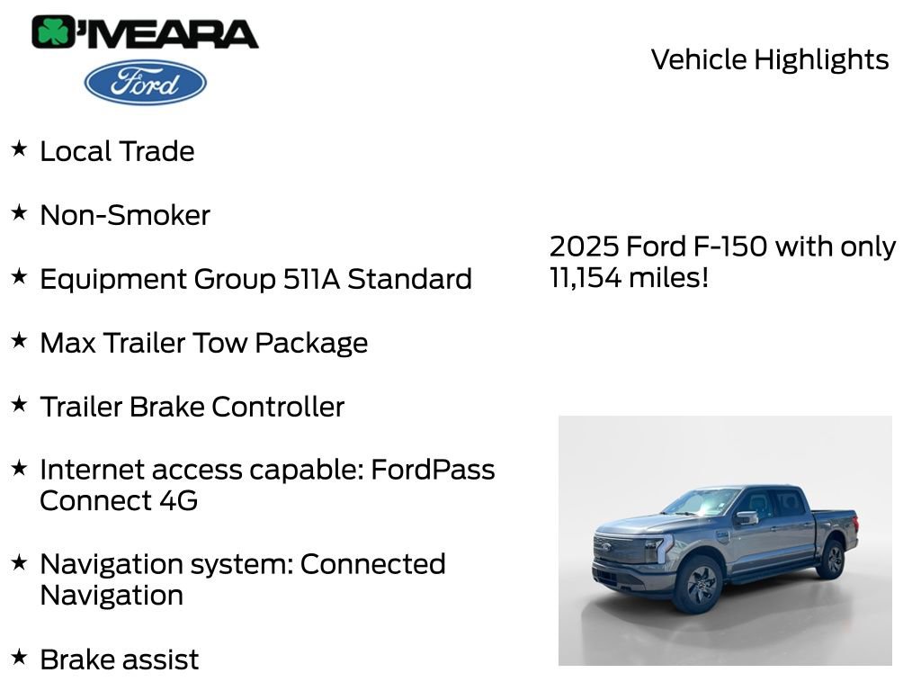 Used 2025 Ford F150 Lightning Lariat w/ Max Trailer Tow Package AWD/4WD image 8
