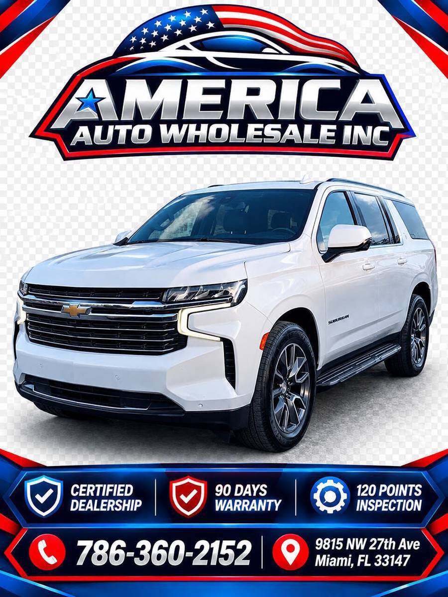 Used 2021 Chevrolet Suburban LT w/ LT Signature Package RWD image 1