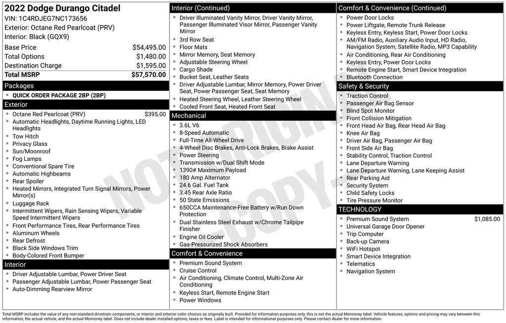 Used 2022 Dodge Durango Citadel image 9