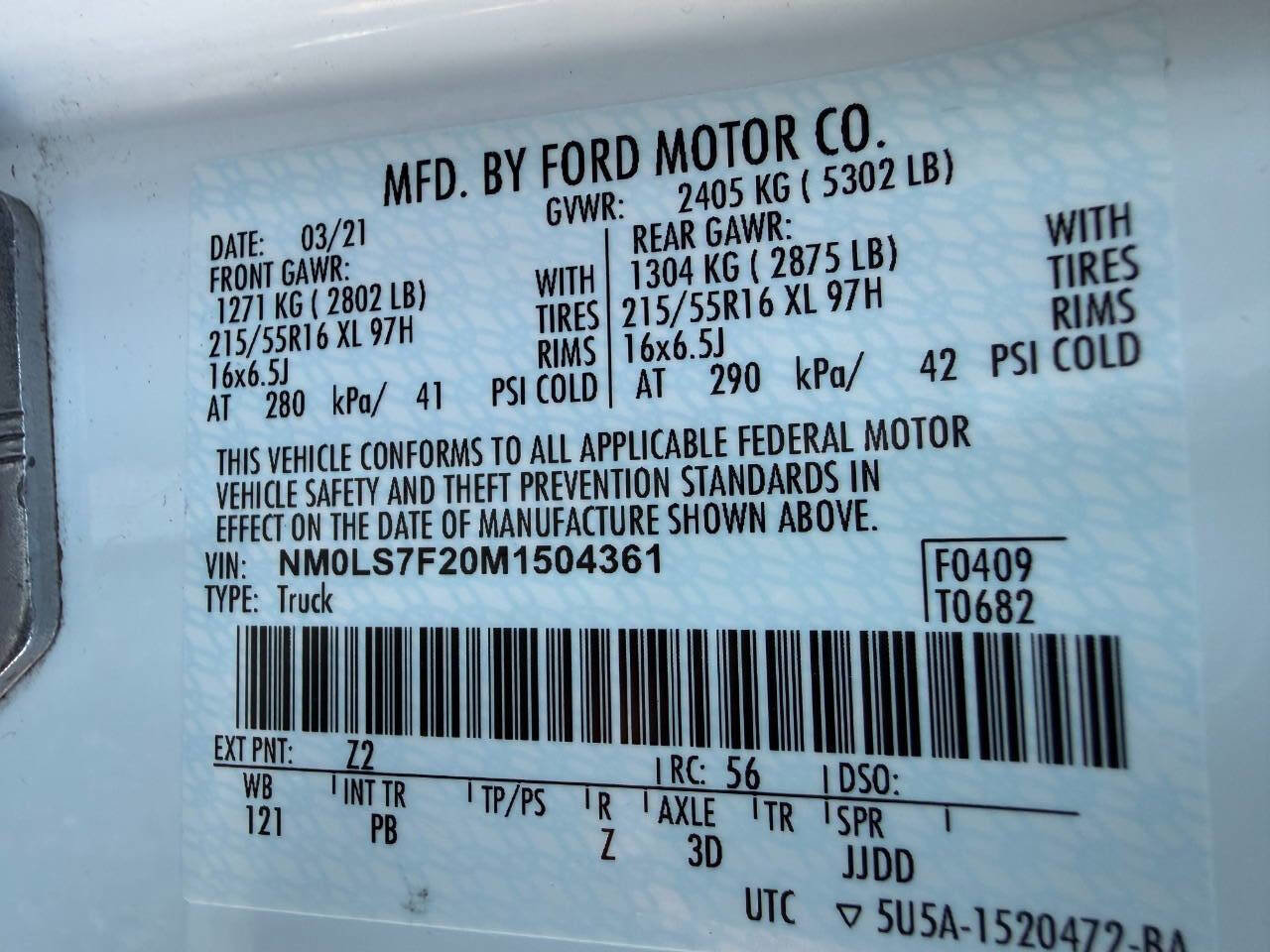 Used 2021 Ford Transit Connect XLT image 44