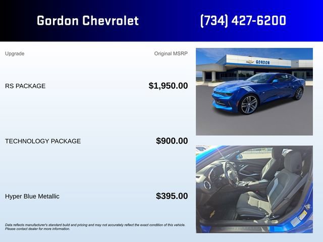 Used 2018 Chevrolet Camaro LT w/ RS Package image 5