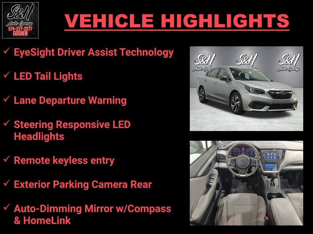 Used 2021 Subaru Legacy w/ Alloy Wheel Package AWD/4WD image 3